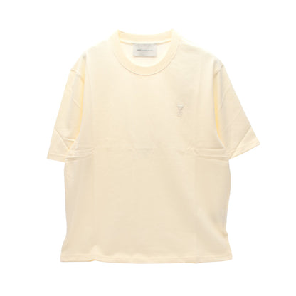 AMI DE COEUR エンボスロゴ Tシャツ コットン アイボリー アミアレクサンドルマテュッシ