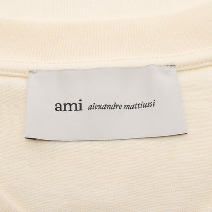 AMI DE COEUR エンボスロゴ Tシャツ コットン アイボリー アミアレクサンドルマテュッシ
