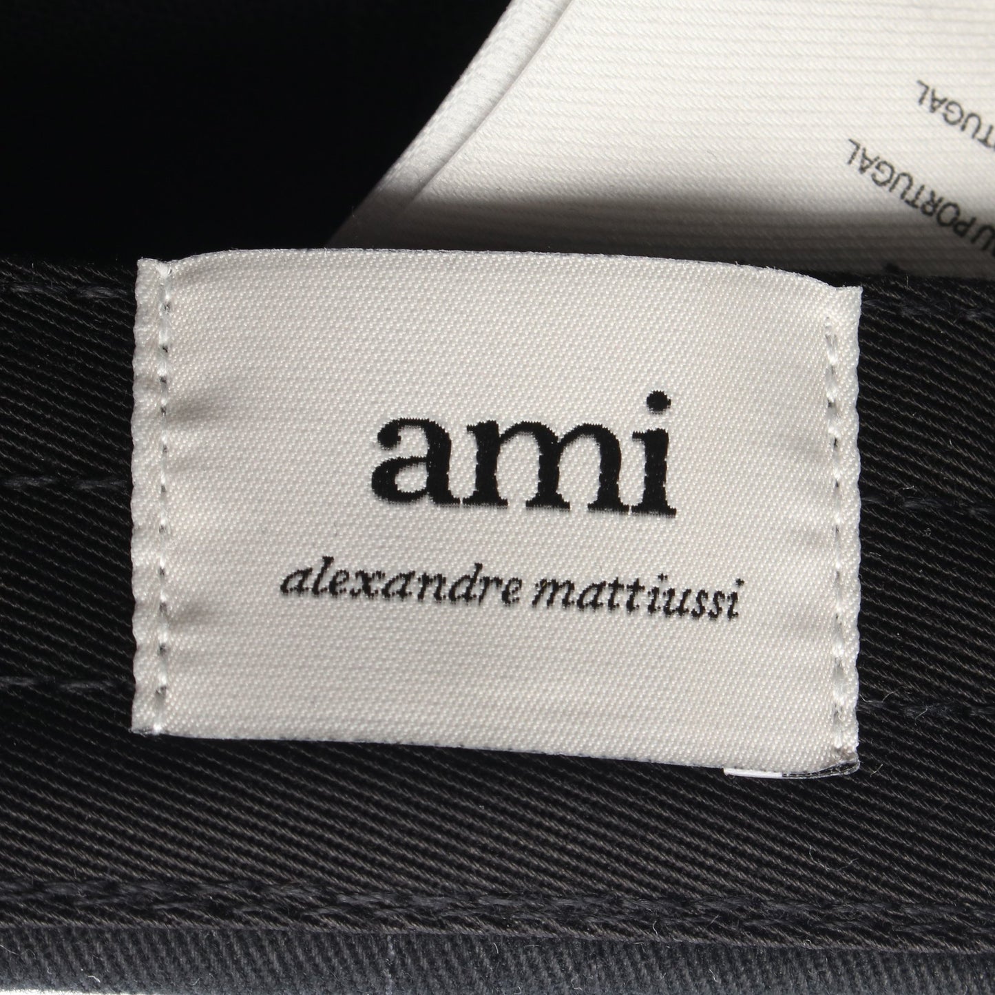 Ami De Coeur エンブロイダリー ベースボール キャップ コットン ブラック アミアレクサンドルマテュッシ