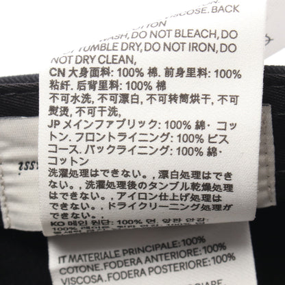 Ami De Coeur エンブロイダリー ベースボール キャップ コットン ブラック アミアレクサンドルマテュッシ