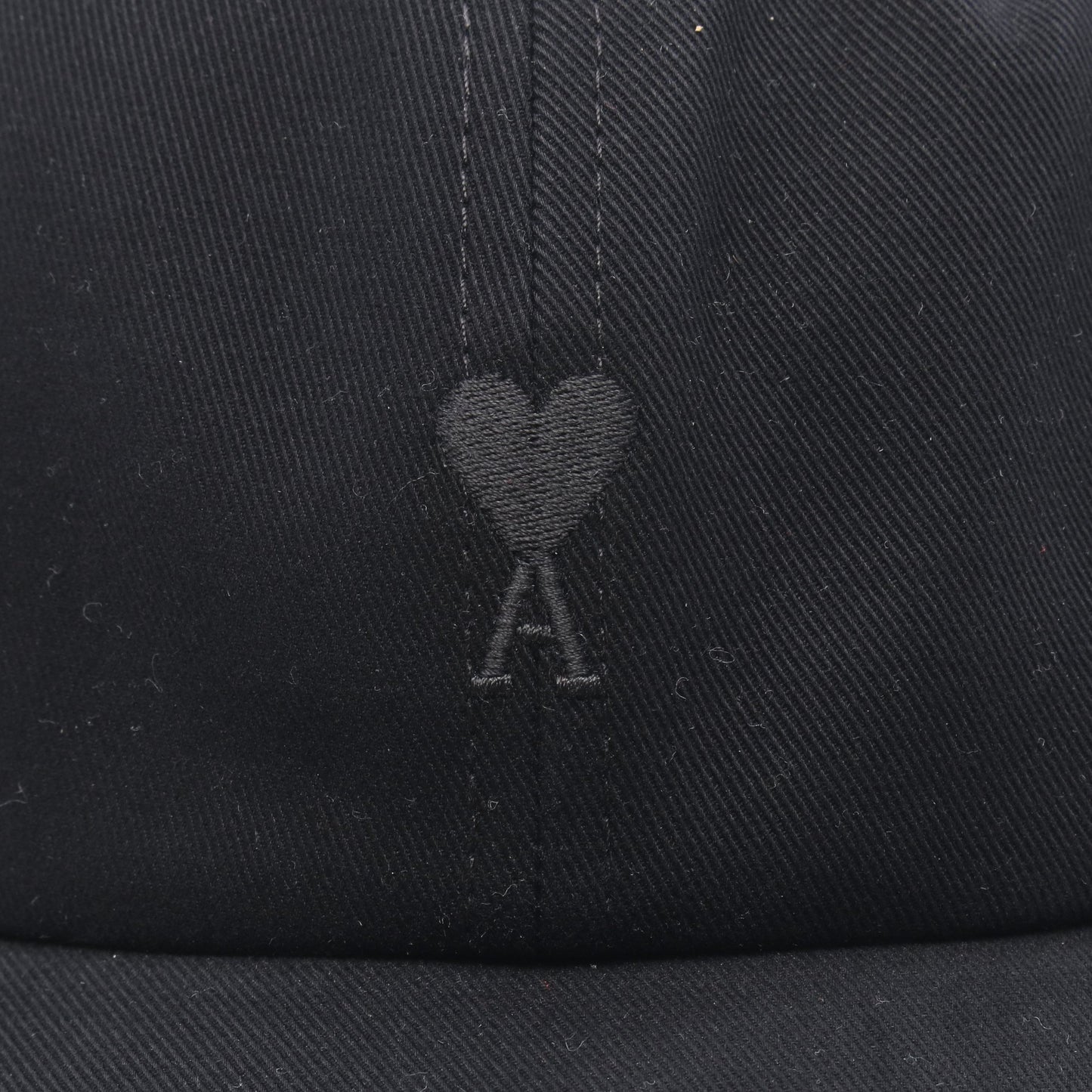 Ami De Coeur エンブロイダリー ベースボール キャップ コットン ブラック アミアレクサンドルマテュッシ