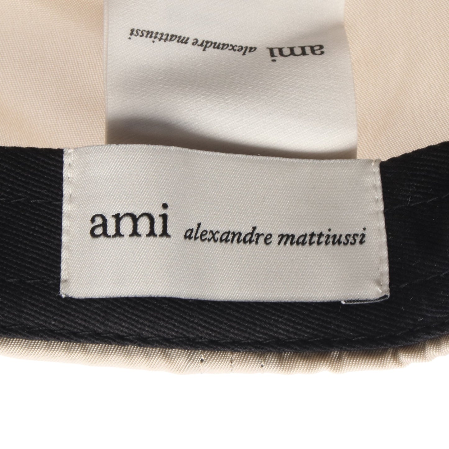 Ami De Coeur スタッズ ベースボール キャップ ナイロン グレーベージュ アミアレクサンドルマテュッシ