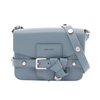 LEXIE ショルダーバッグ レザー ブルーグレー ジミーチュウ