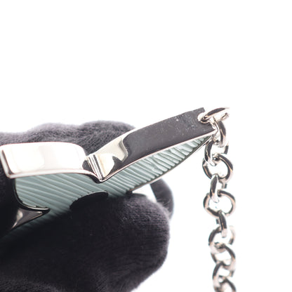 ビジューサックフルールドゥ キーホルダー バッグチャーム レザー ライトブルー ルイヴィトン 財布・小物 LOUIS VUITTON