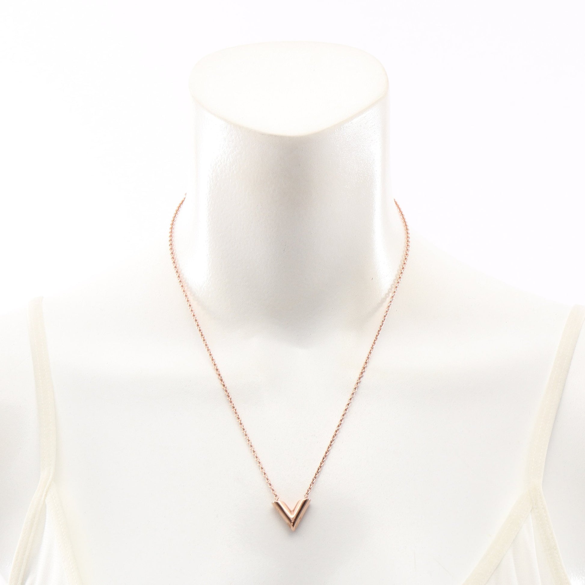 エセンシャル V ネックレス GP ピンクゴールド ルイヴィトン アクセサリー LOUIS VUITTON