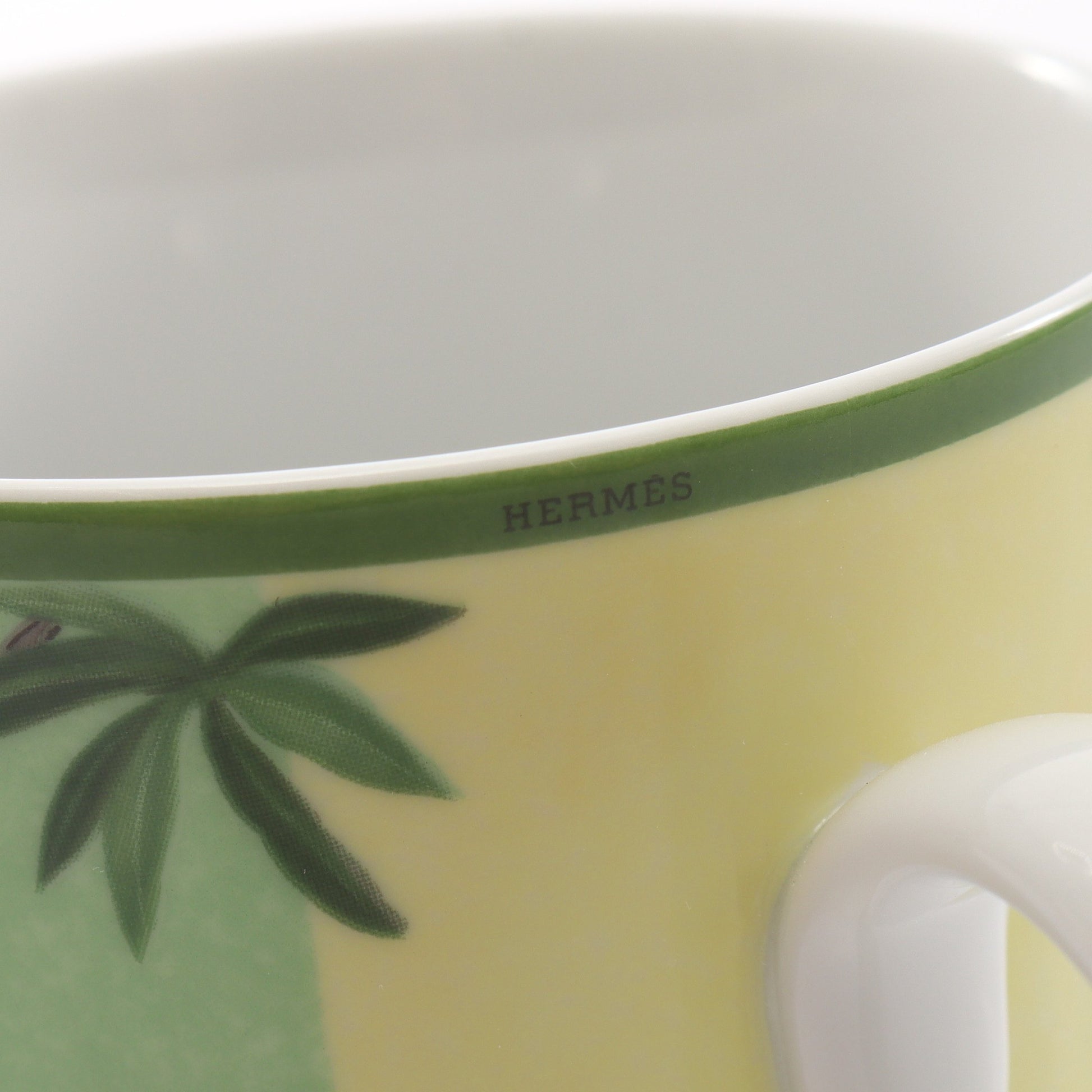 アフリカ マグカップ 食器 陶器 ライトグリーン イエロー エルメス 財布・小物 HERMES