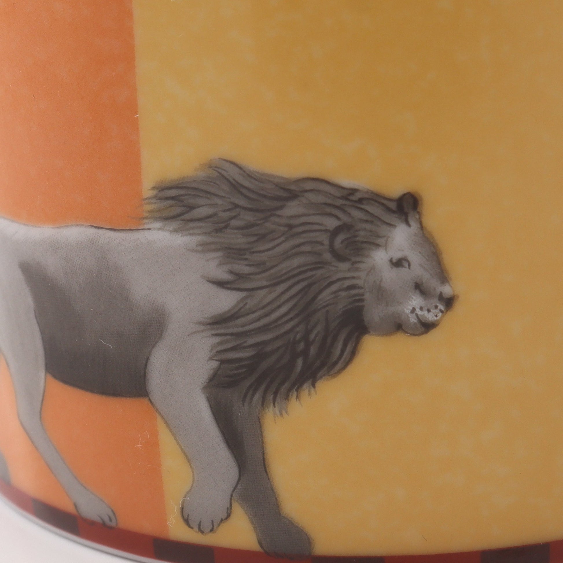 アフリカ マグカップ 食器 陶器 オレンジ イエロー エルメス 財布・小物 HERMES