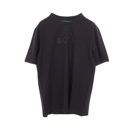 ロゴ 半袖Tシャツ コットン ブラック ヒューゴボス