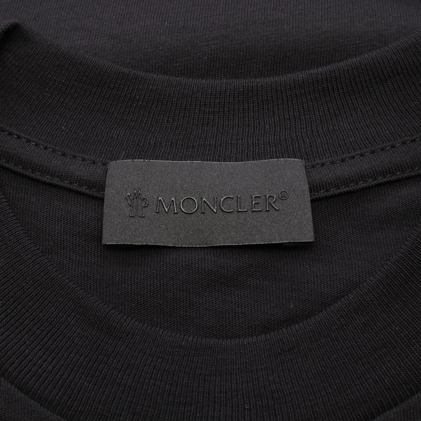 ポケット付き Tシャツ コットン ブラック モンクレール