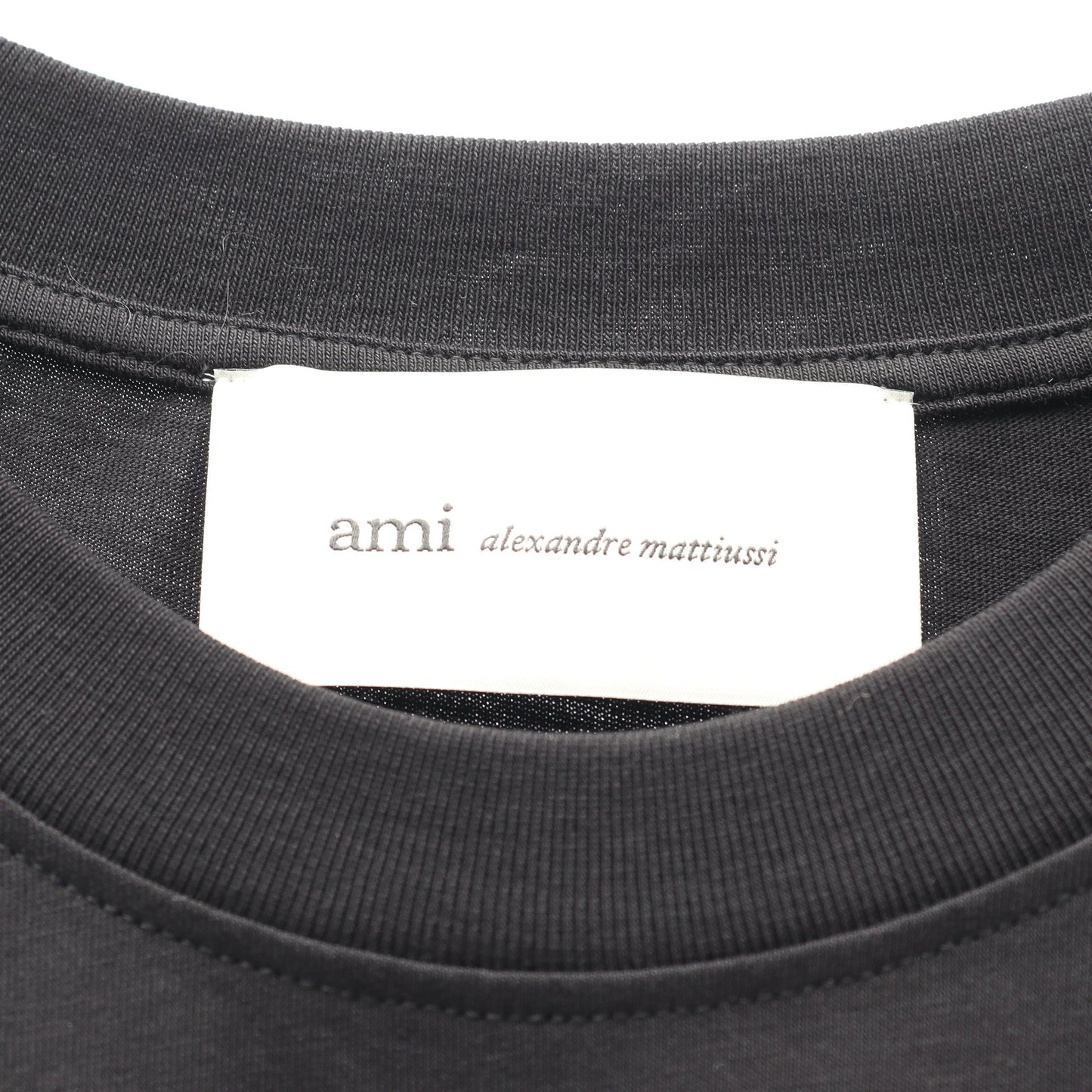 AMI DE COEUR 半袖Tシャツ コットン ブラック アミアレクサンドルマテュッシ