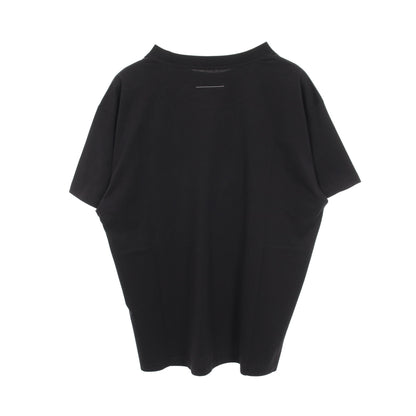 ニューメリック ナンバリングロゴ 半袖Tシャツ コットン ブラック エムエムシックスメゾンマルジェラ