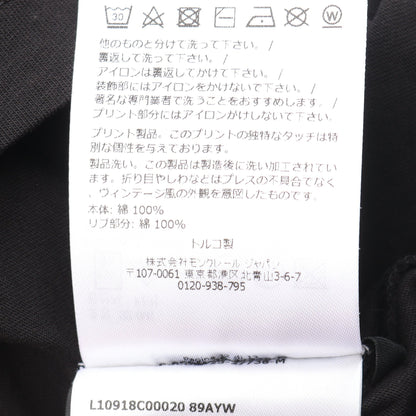 ロゴプリント 半袖Tシャツ コットン ブラック モンクレール