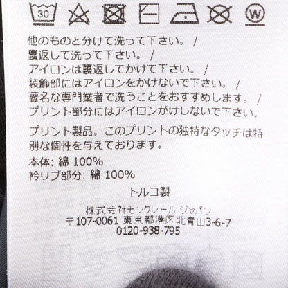 グラフィックモチーフ 半袖Tシャツ コットン ブラック モンクレール