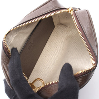 オフィディア GGスプリーム ミニ ショルダーバッグ PVC レザー ベージュ ブラウン マルチカラー グッチ