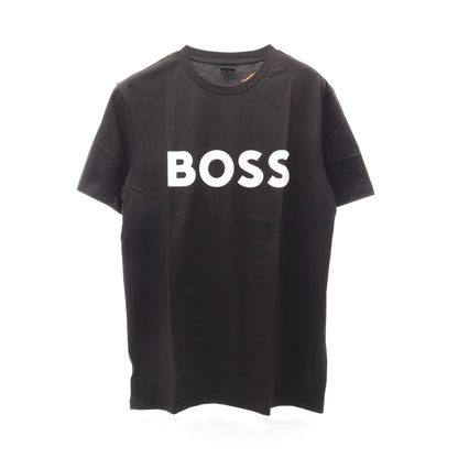 ロゴ 半袖Tシャツ コットン ブラック ヒューゴボス