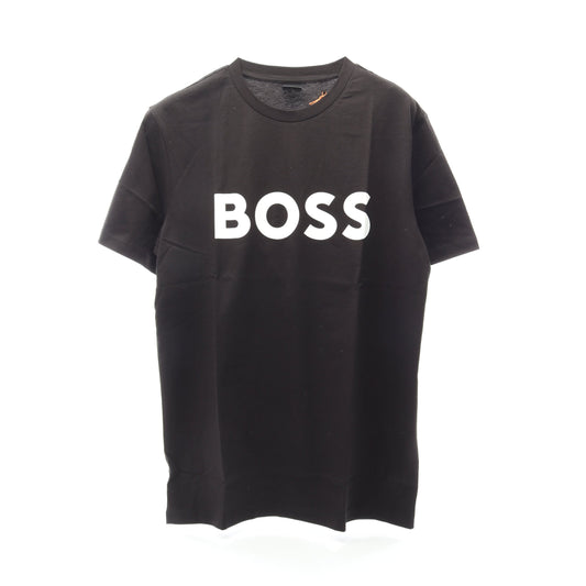 ロゴ 半袖Tシャツ コットン ブラック ヒューゴボス