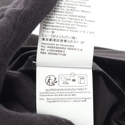 ロゴ 半袖Tシャツ コットン ブラック ヒューゴボス