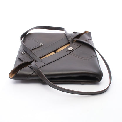 PUZZLE TOTE PANTA MEDIUM ショルダーバッグ トートバッグ レザー ダークブラウン ロエベ