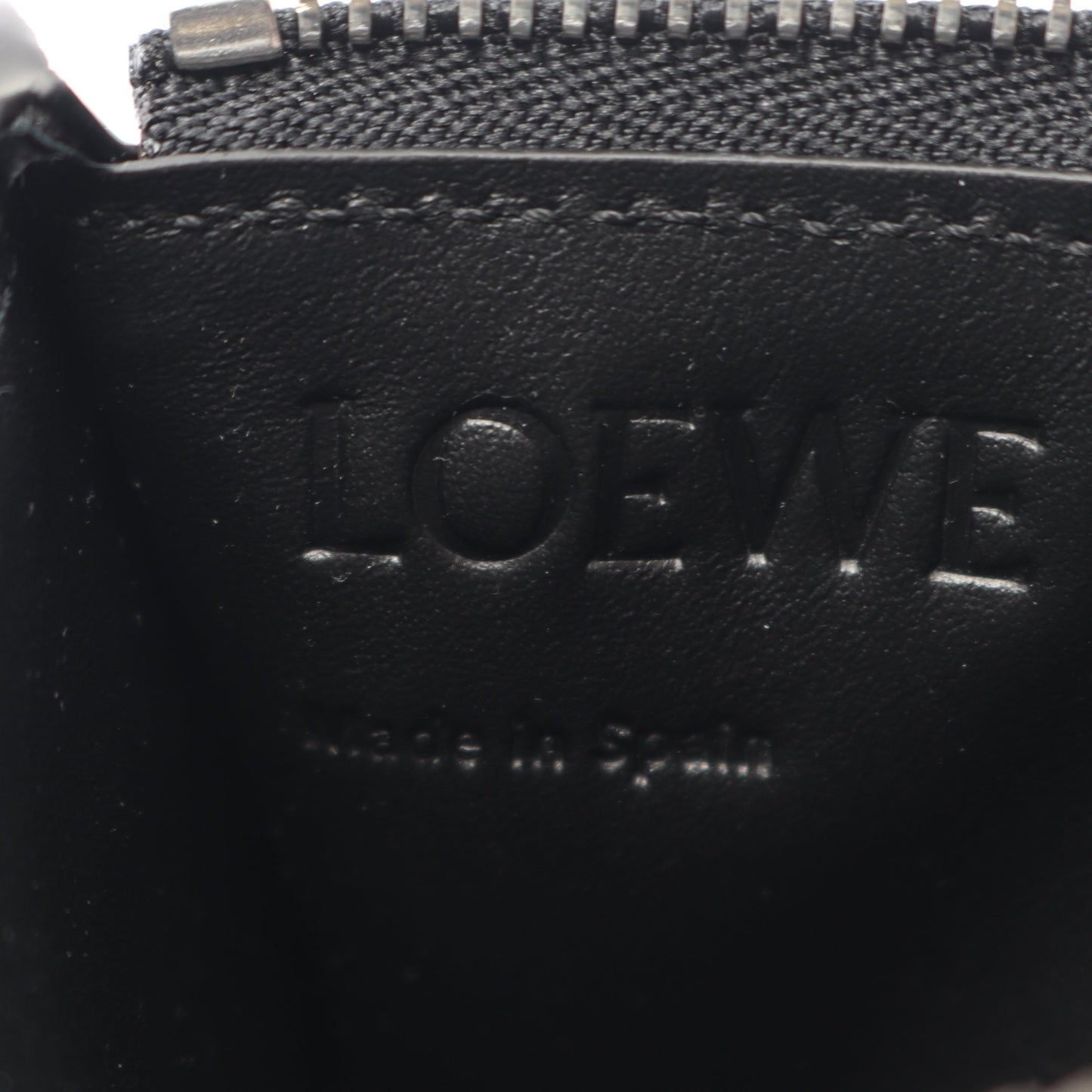PUZZLE EDGE COIN CARDHOLDER カードケース コインケース レザー ブラック ロエベ