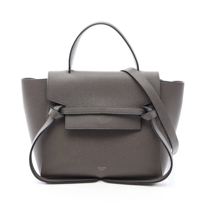 BELT BAG MICRO ベルトバッグ マイクロ 2WAY ハンドバッグ レザー グレー セリーヌ