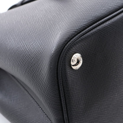 SAFFIANO CUIR 2WAY ハンドバッグ トートバッグ サフィァーノレザー ブラック プラダ