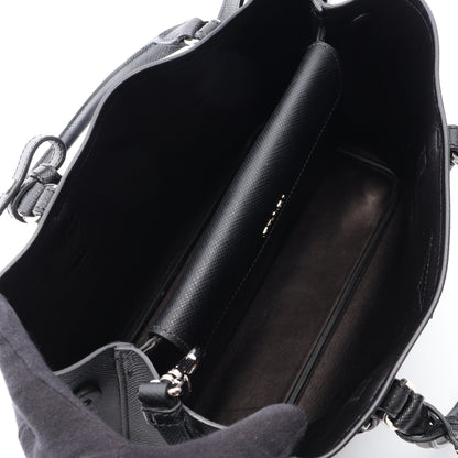 SAFFIANO CUIR 2WAY ハンドバッグ トートバッグ サフィァーノレザー ブラック プラダ