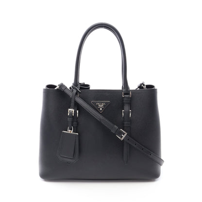 SAFFIANO CUIR 2WAY ハンドバッグ トートバッグ サフィァーノレザー ブラック プラダ
