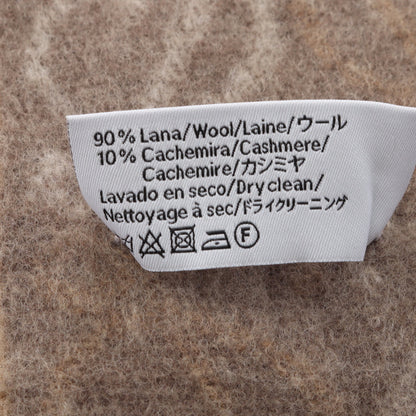 アナグラム チェッカーボード マフラー ウール カシミヤ ベージュ ブラウン ロエベ 財布・小物 LOEWE