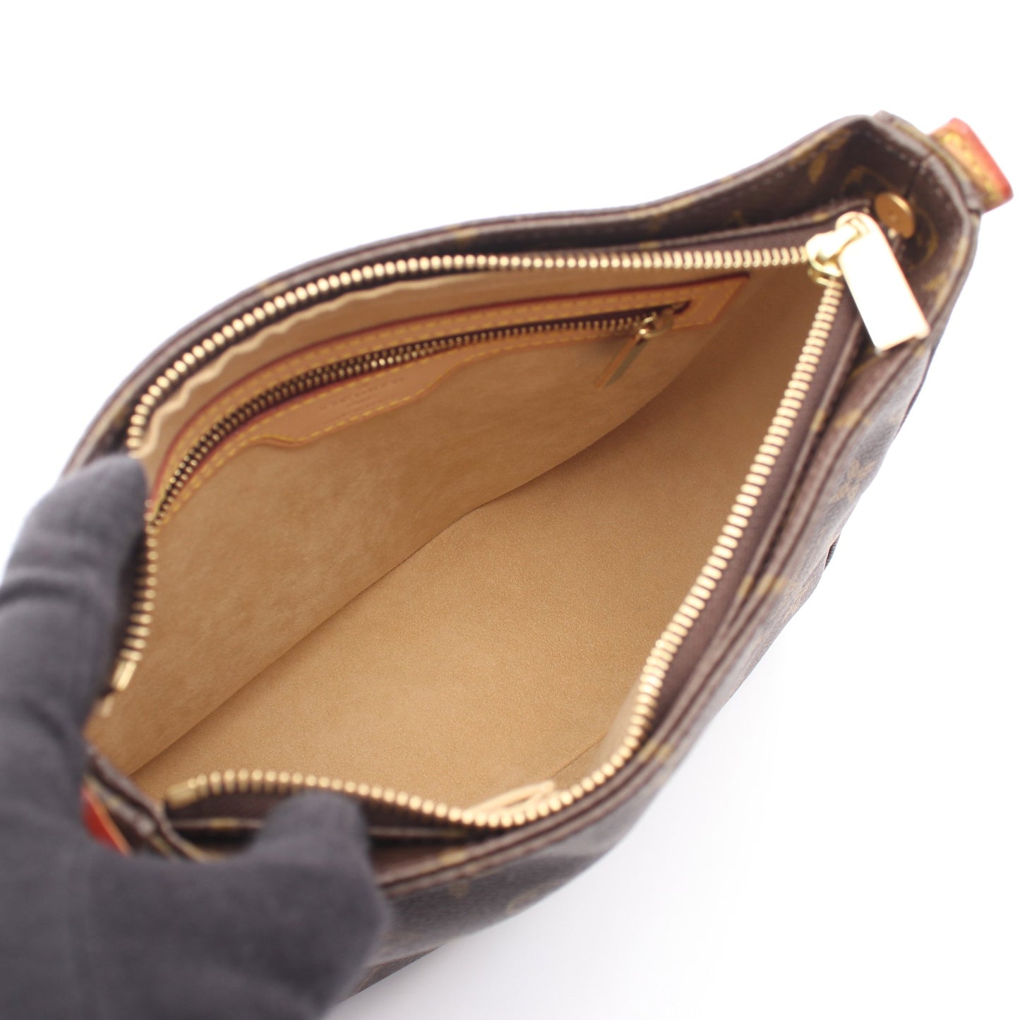 ルーピングMM モノグラム ショルダーバッグ PVC レザー ブラウン ルイヴィトン バッグ LOUIS VUITTON