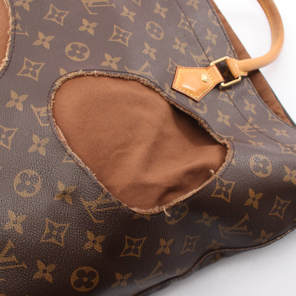 LOUIS VUITTON × 川久保玲 ウィズ ホールズ モノグラム ハンドバッグ トートバッグ PVC レザー ブラウン ルイヴィトン