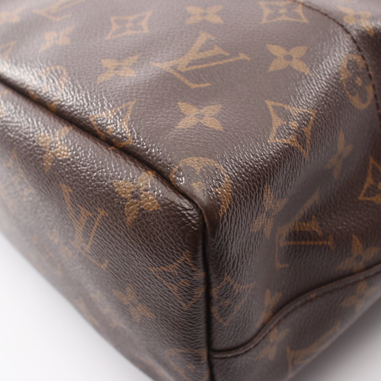 LOUIS VUITTON × 川久保玲 ウィズ ホールズ モノグラム ハンドバッグ トートバッグ PVC レザー ブラウン ルイヴィトン