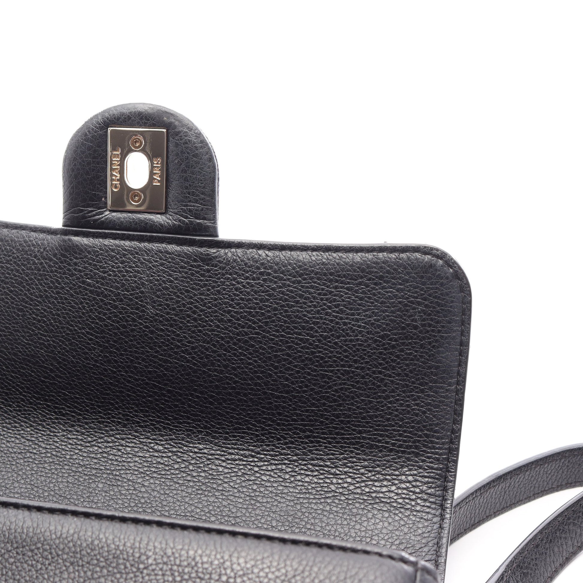 マトラッセ ミニ 2WAY チェーンショルダーバッグ キャビアスキン ブラック ゴールド金具 シャネル バッグ CHANEL