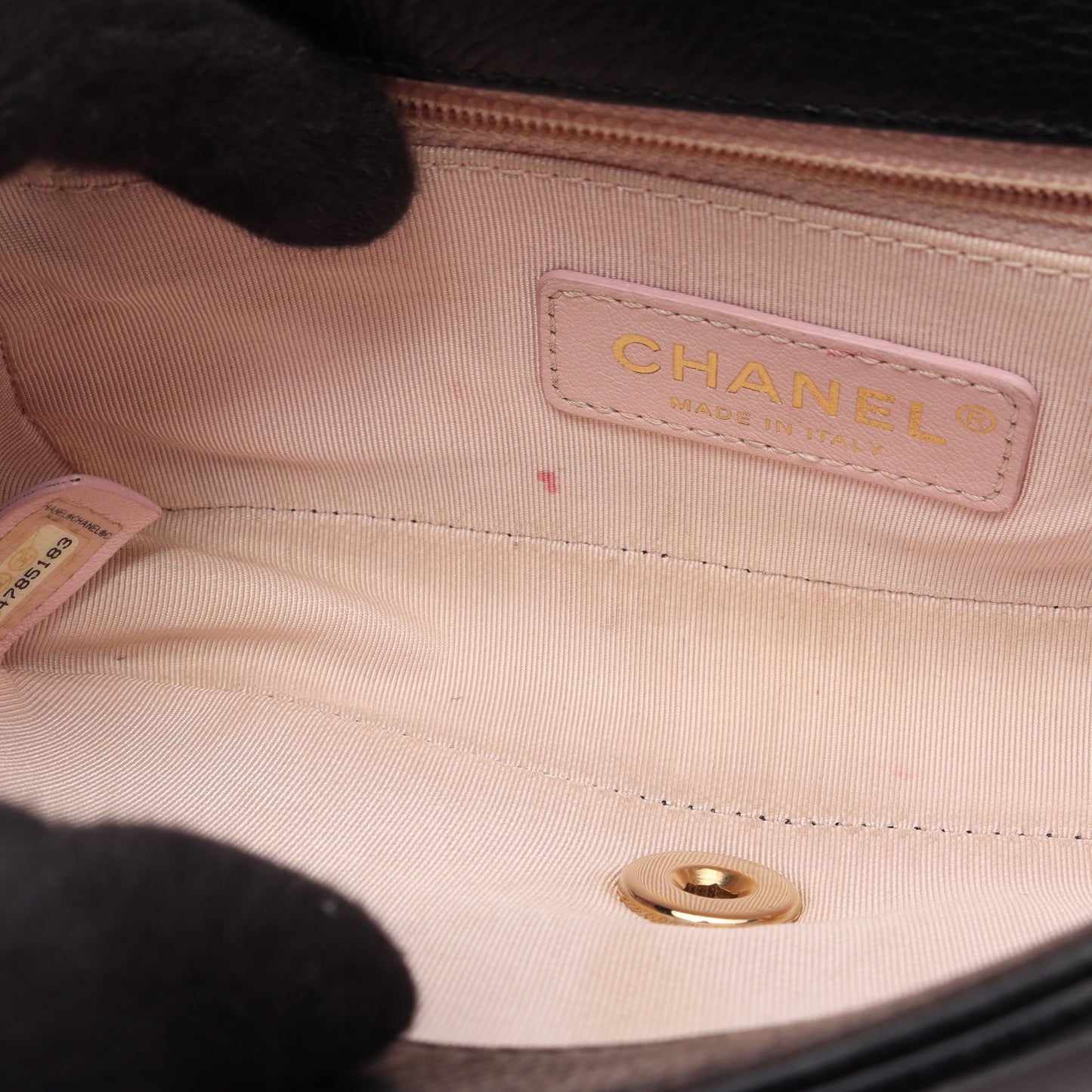 マトラッセ ミニ 2WAY チェーンショルダーバッグ キャビアスキン ブラック ゴールド金具 シャネル バッグ CHANEL