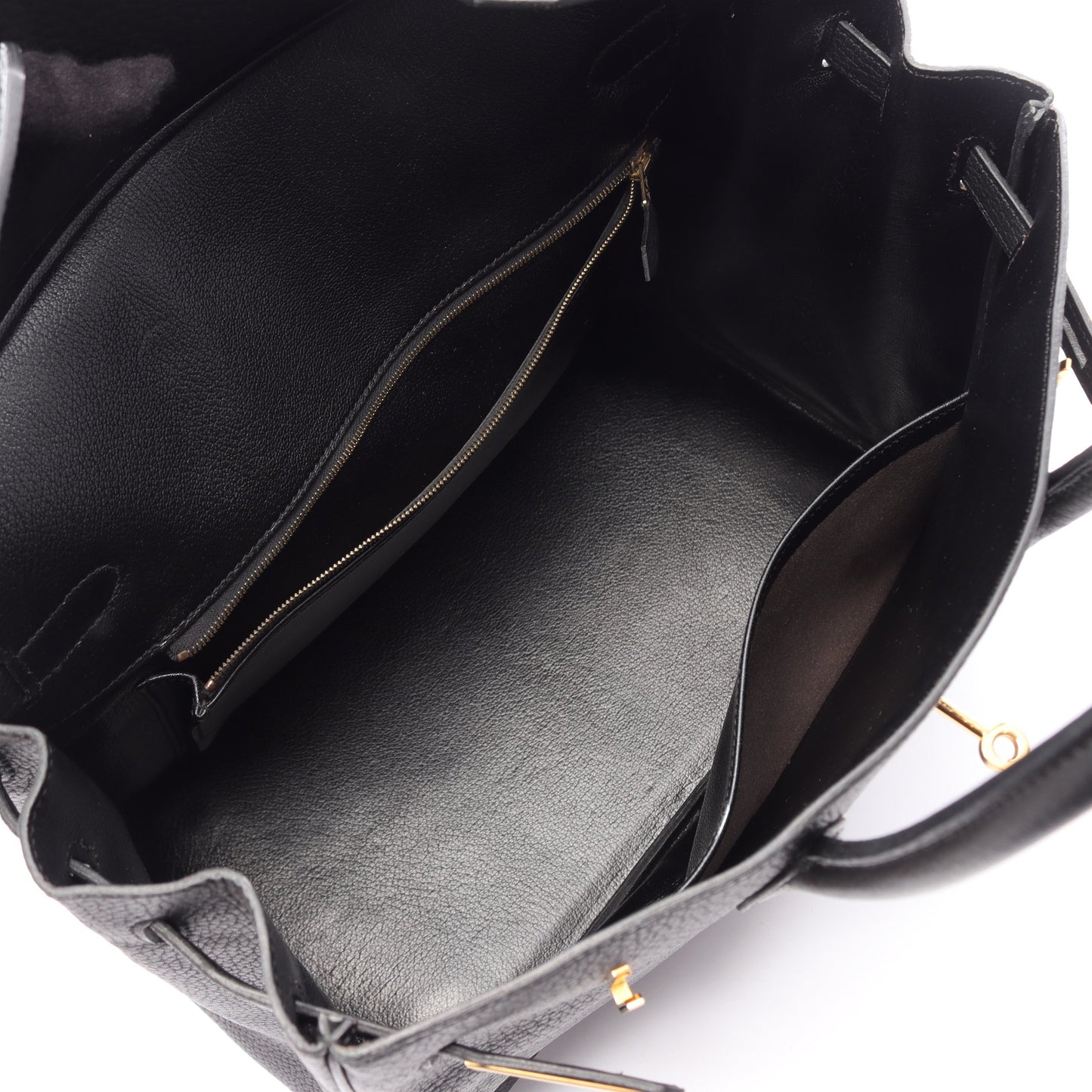 バーキン35 ハンドバッグ アルデンヌ ブラック ゴールド金具 ○Z刻印 エルメス