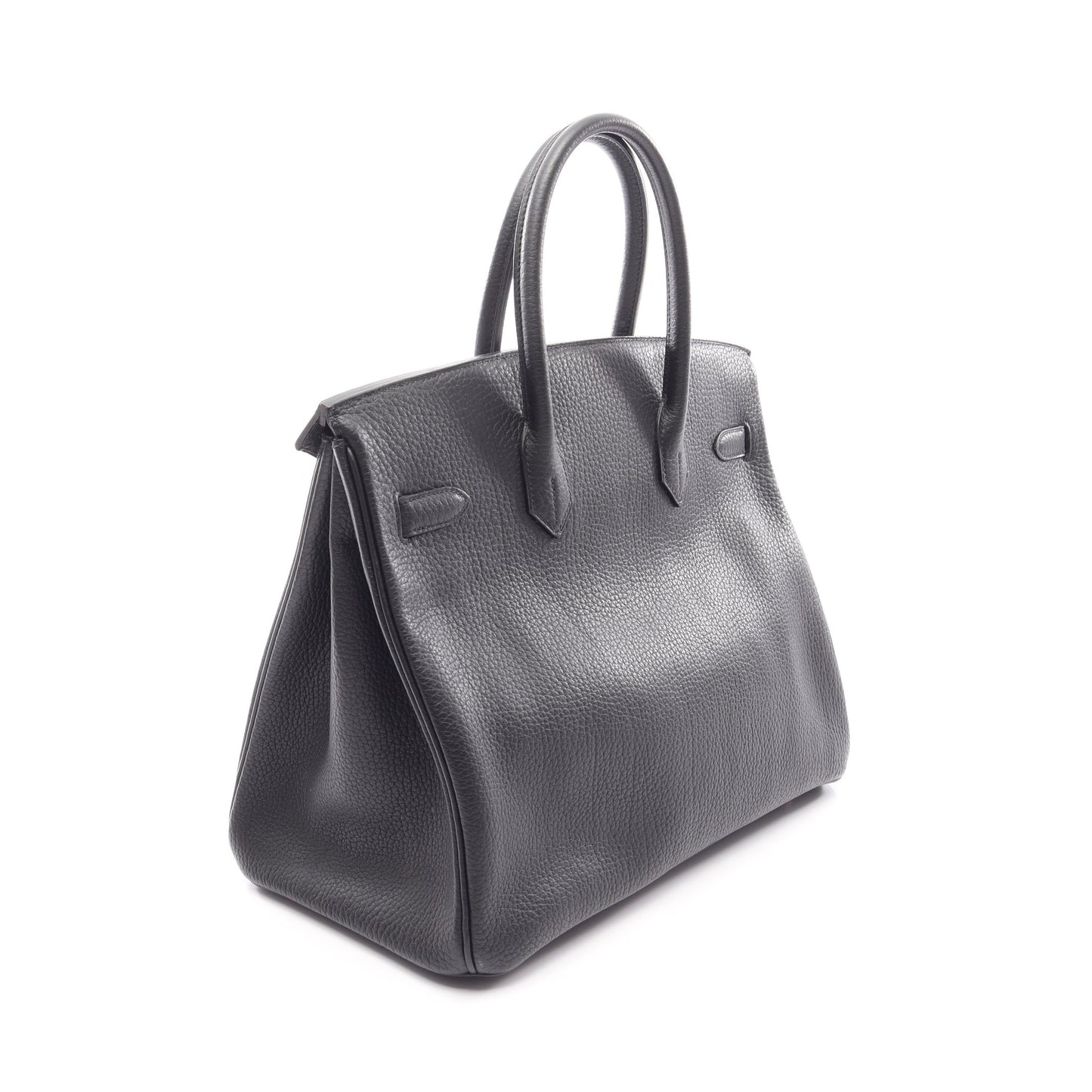 バーキン35 ハンドバッグ アルデンヌ ブラック ゴールド金具 ○Z刻印 エルメス