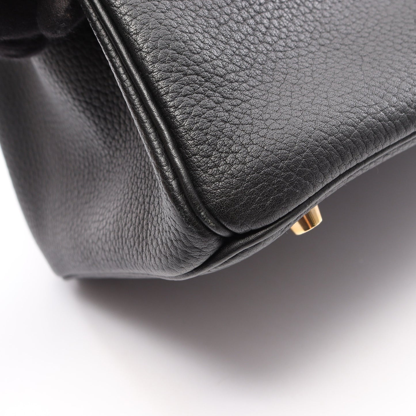 バーキン35 ハンドバッグ アルデンヌ ブラック ゴールド金具 ○Z刻印 エルメス