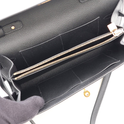 ケリートゥーゴー ショルダーウォレット ヴォーエプソン ブラック ゴールド金具 B刻印 エルメス