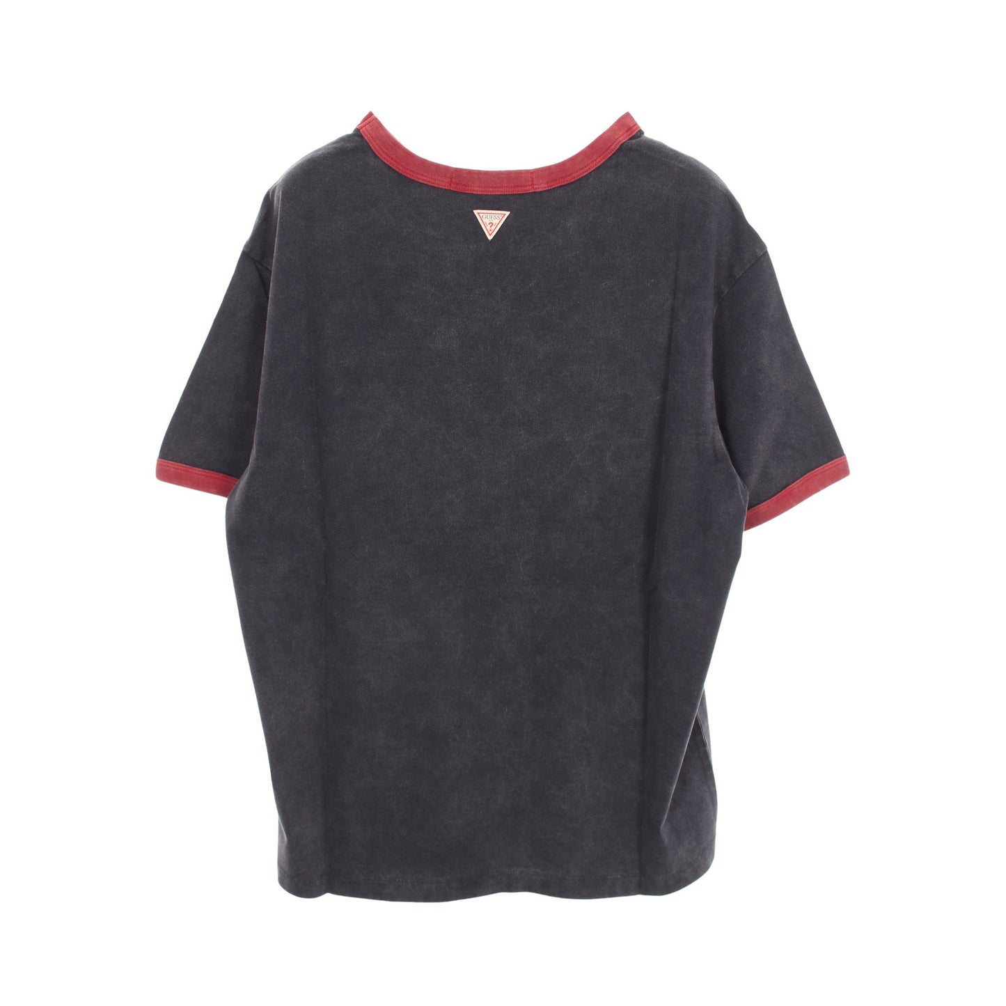 スターグラフィック ロゴ 半袖Tシャツ コットン ブラック レッド ゲス