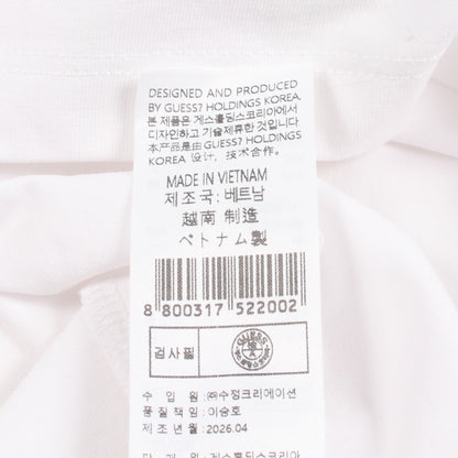 ロゴプリント 半袖Tシャツ コットン ホワイト ゲス