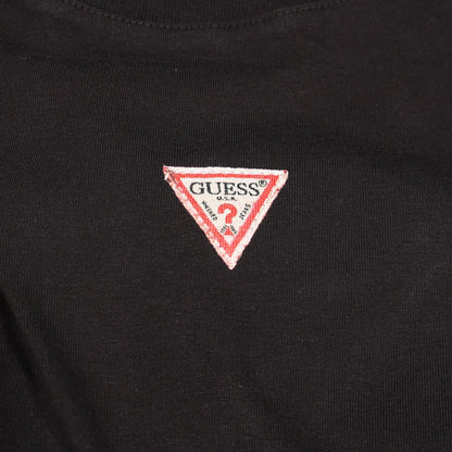 ロゴプリント 半袖Tシャツ コットン ブラック ゲス
