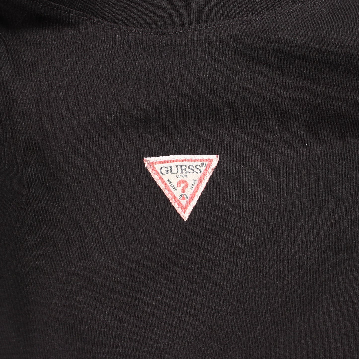 ロゴプリント 半袖Tシャツ コットン ブラック ゲス