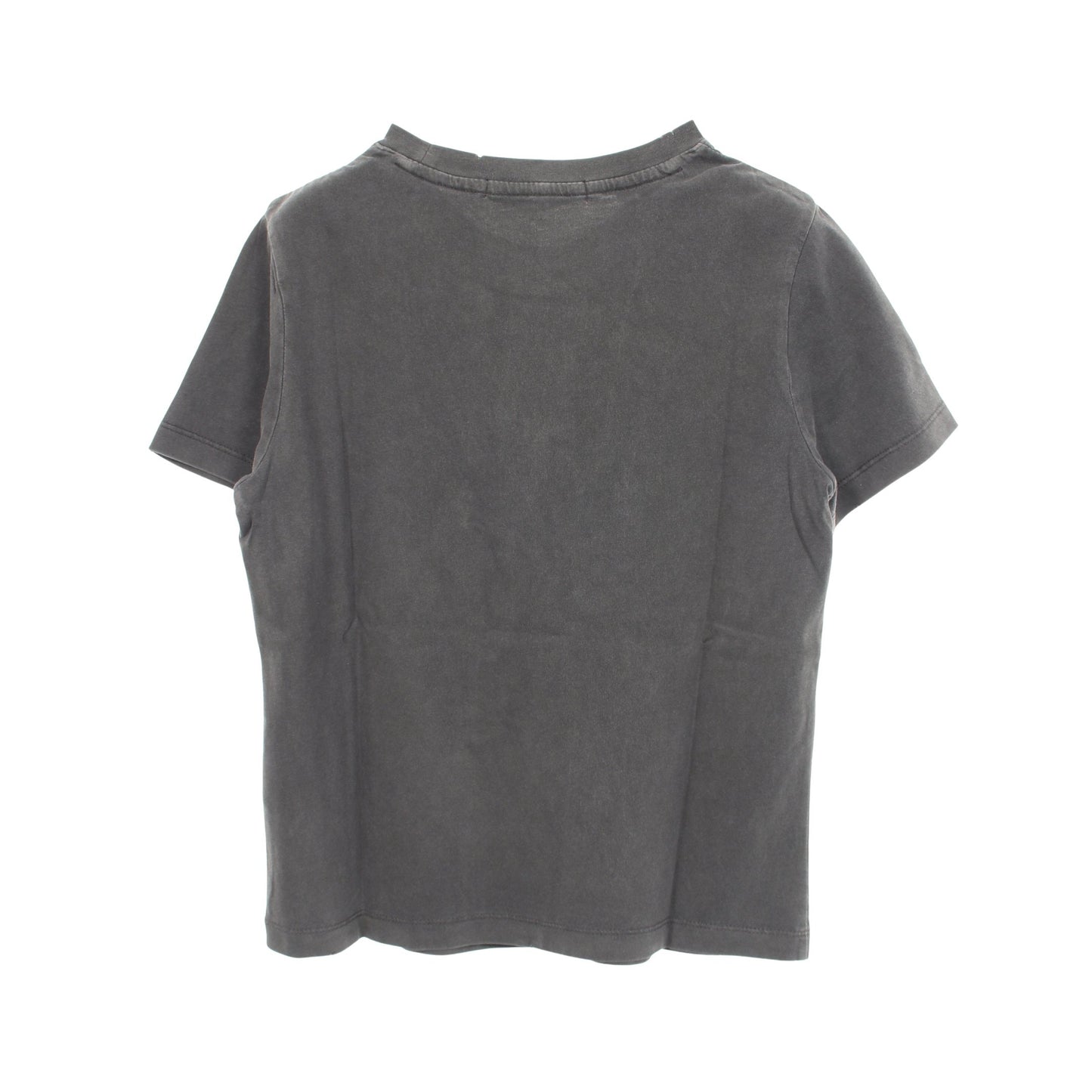 キーチェーン ダメージ加工 半袖Tシャツ コットン ダークグレー ゲス