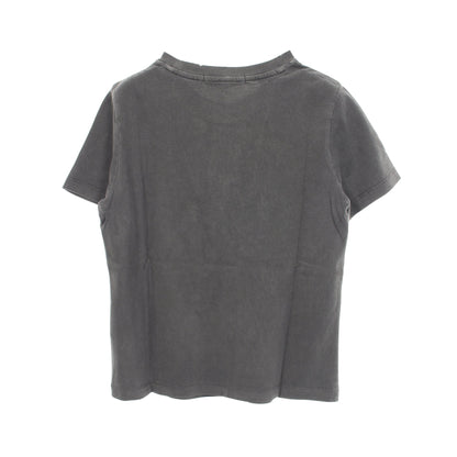 キーチェーン ダメージ加工 半袖Tシャツ コットン ダークグレー ゲス