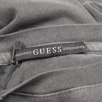 キーチェーン ダメージ加工 半袖Tシャツ コットン ダークグレー ゲス