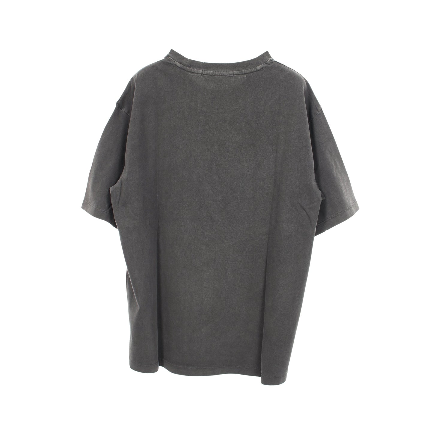 キーチェーン ダメージ加工 半袖Tシャツ コットン ダークグレー ゲス