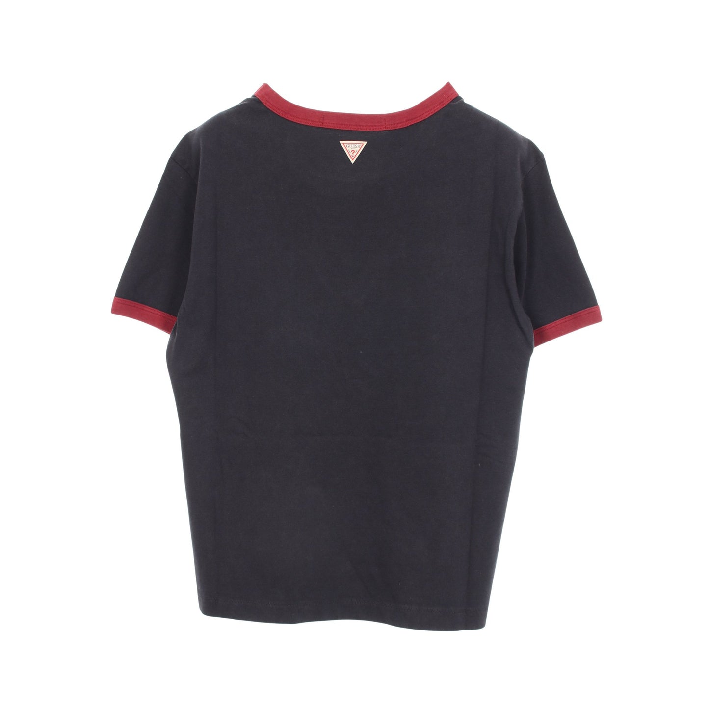 スターグラフィック ロゴ 半袖Tシャツ コットン ブラック レッド ゲス