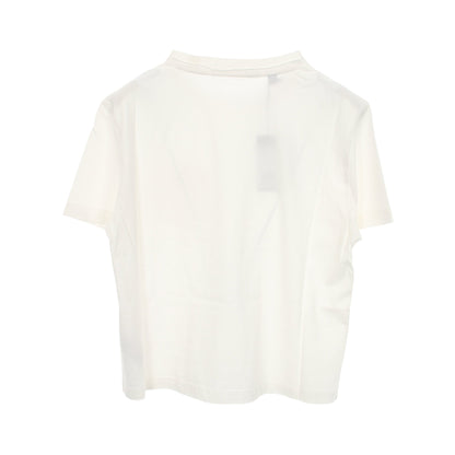 ロゴ ポケット付き ダメージ加工 半袖Tシャツ コットン ホワイト ゲス