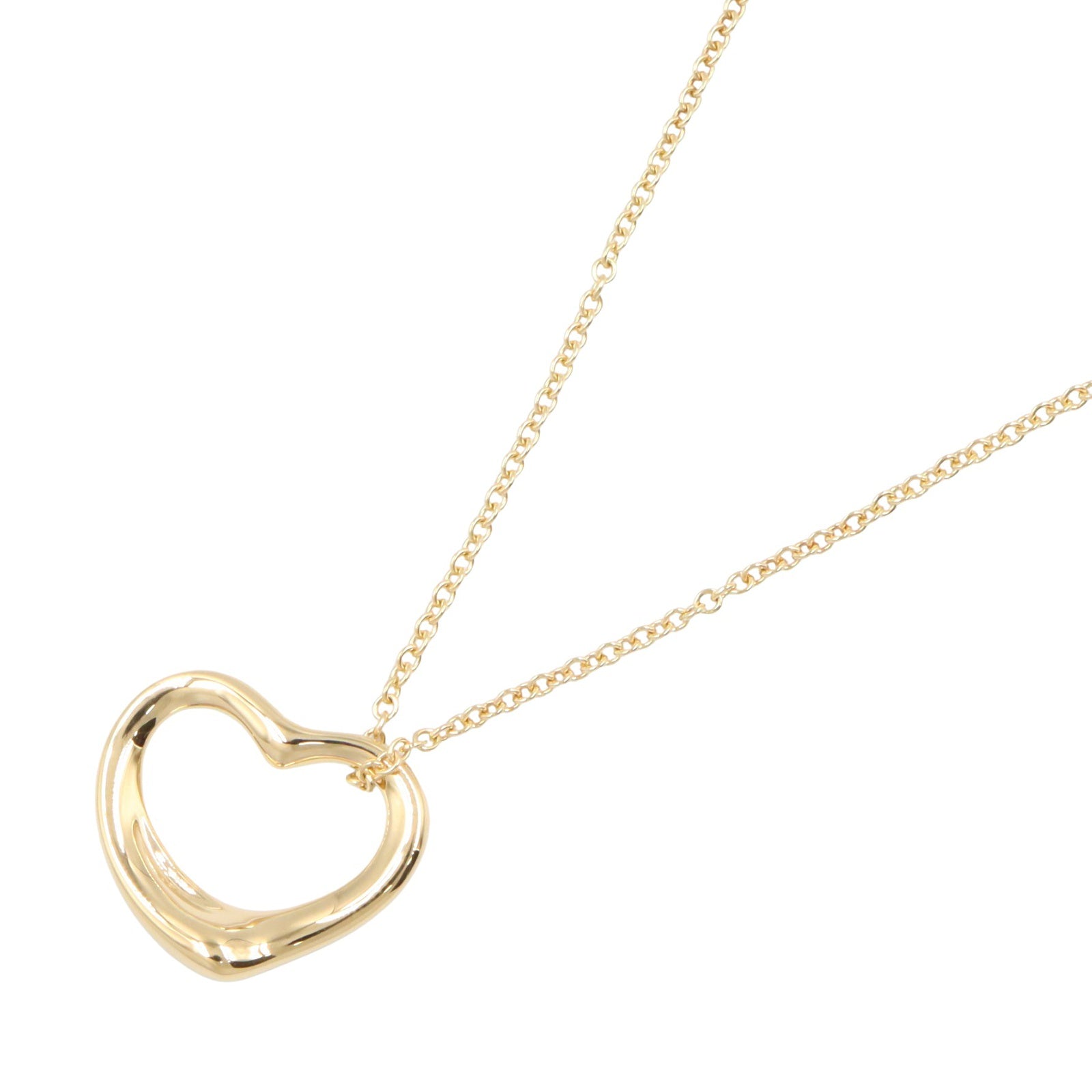 オープンハート ネックレス SM ネックレス K18YG イエローゴールド ティファニー アクセサリー TIFFANY & Co.