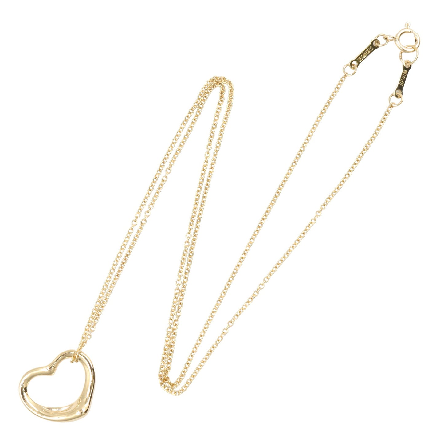 オープンハート ネックレス SM ネックレス K18YG イエローゴールド ティファニー アクセサリー TIFFANY & Co.