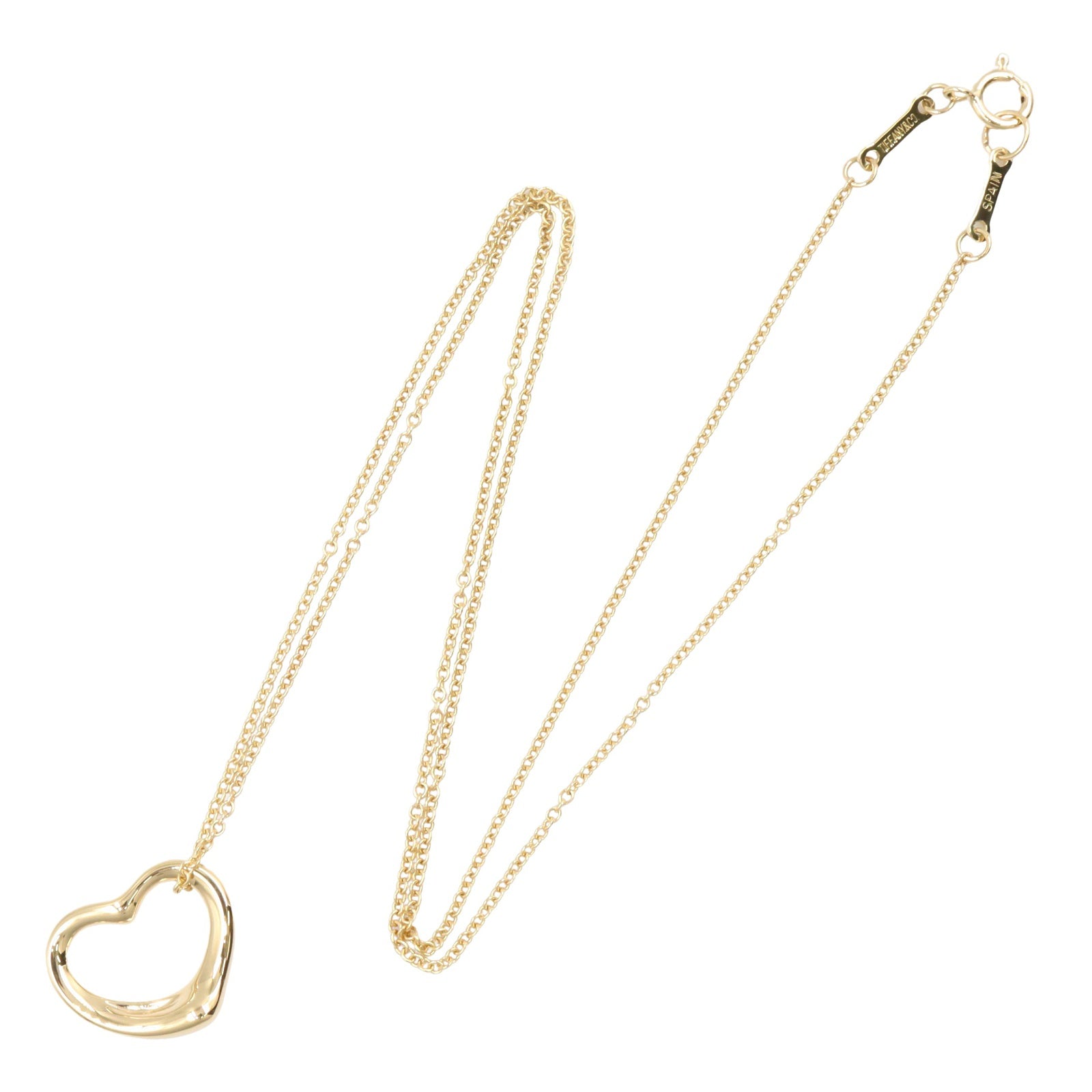 オープンハート ネックレス SM ネックレス K18YG イエローゴールド ティファニー アクセサリー TIFFANY & Co.